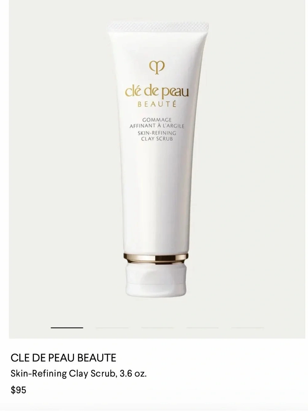 Cle de Peau Skin-Refining Clay Scrub — White